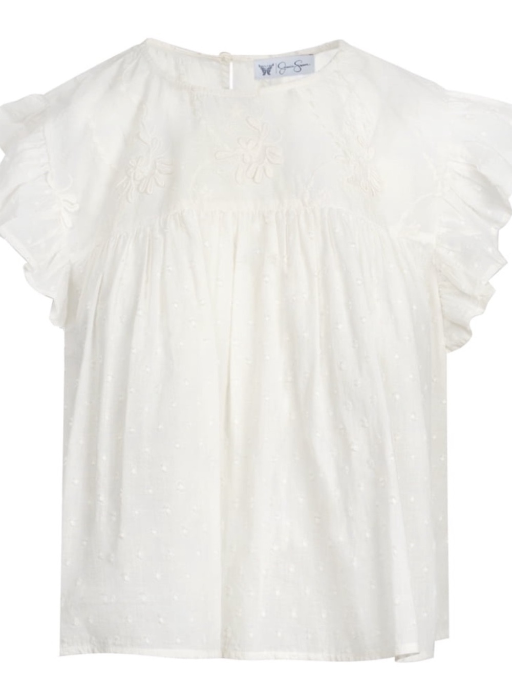 Jessica Simpson Women's Chandler Flutter Sleeve Top